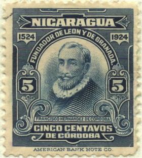 Francisco Hernandez de Cordoba commenorative stamp, founding of Granada and Leon, Nicaragua – Best Places In The World To Retire – International Living